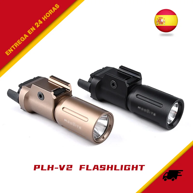 Linterna táctica PL350 PLH V2, luz de pistola, lámpara de Metal de alta potencia, arma de caza Airsoft, luz de explorador, riel Picatinny de 20mm