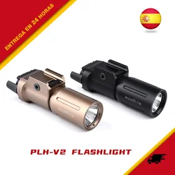 Linterna táctica PL350 PLH V2, luz de pistola, lámpara de Metal de alta potencia, arma de caza Airsoft, luz de explorador, riel Picatinny de 20mm