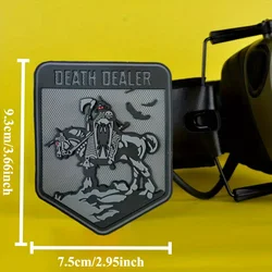 Parche Death Dealer táctico – PVC con velcro para brazalete o mochila
