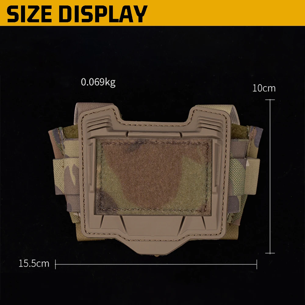 Bolsa de batería for casco táctico tipo K, caja de batería for casco portátil de paintball Airsoft, bolsas de bolsa de contrapeso for accesorios de casco - imagen 4