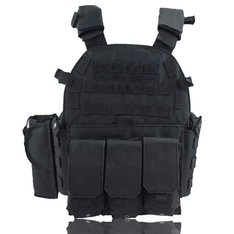 Chaleco táctico de Airsoft para hombre, accesorios de caza, portador de placa, Camuflaje al aire libre, Paintball CS, militar, Molle, armadura corporal - imagen 5