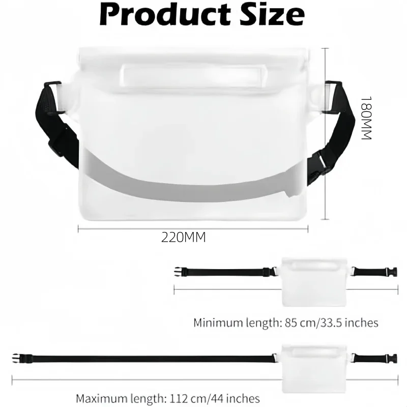 Bolsa seca impermeable 3 capas para iPhone – transparente subacuática - imagen 4