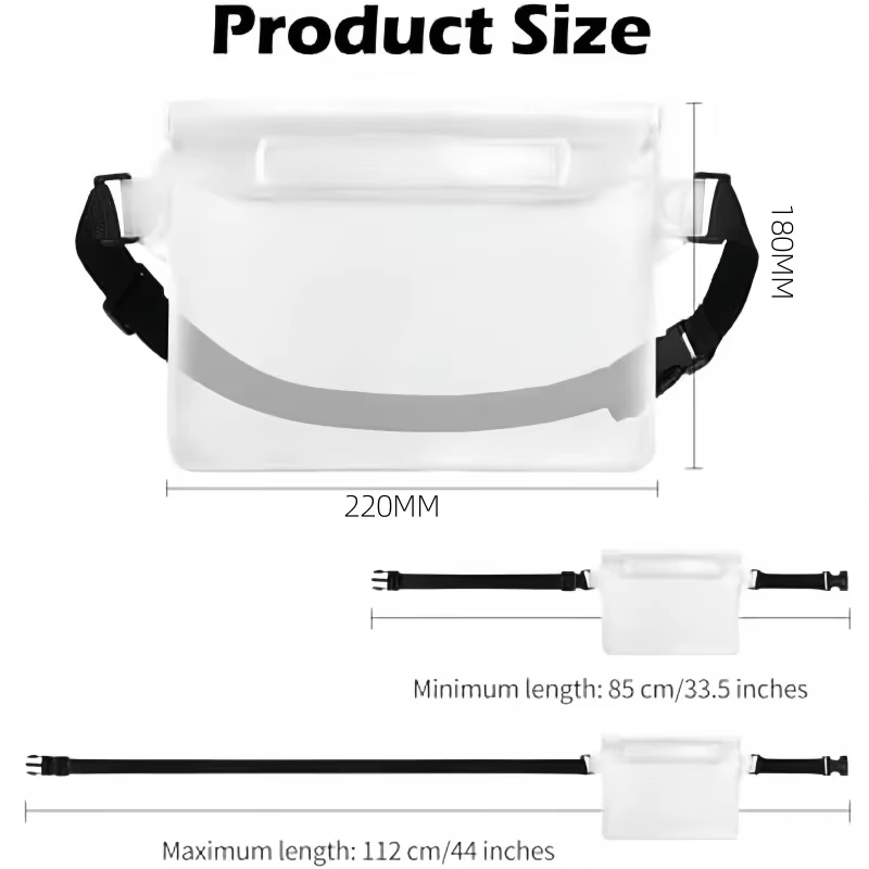Bolsa seca impermeable 3 capas para iPhone – transparente subacuática - imagen 4