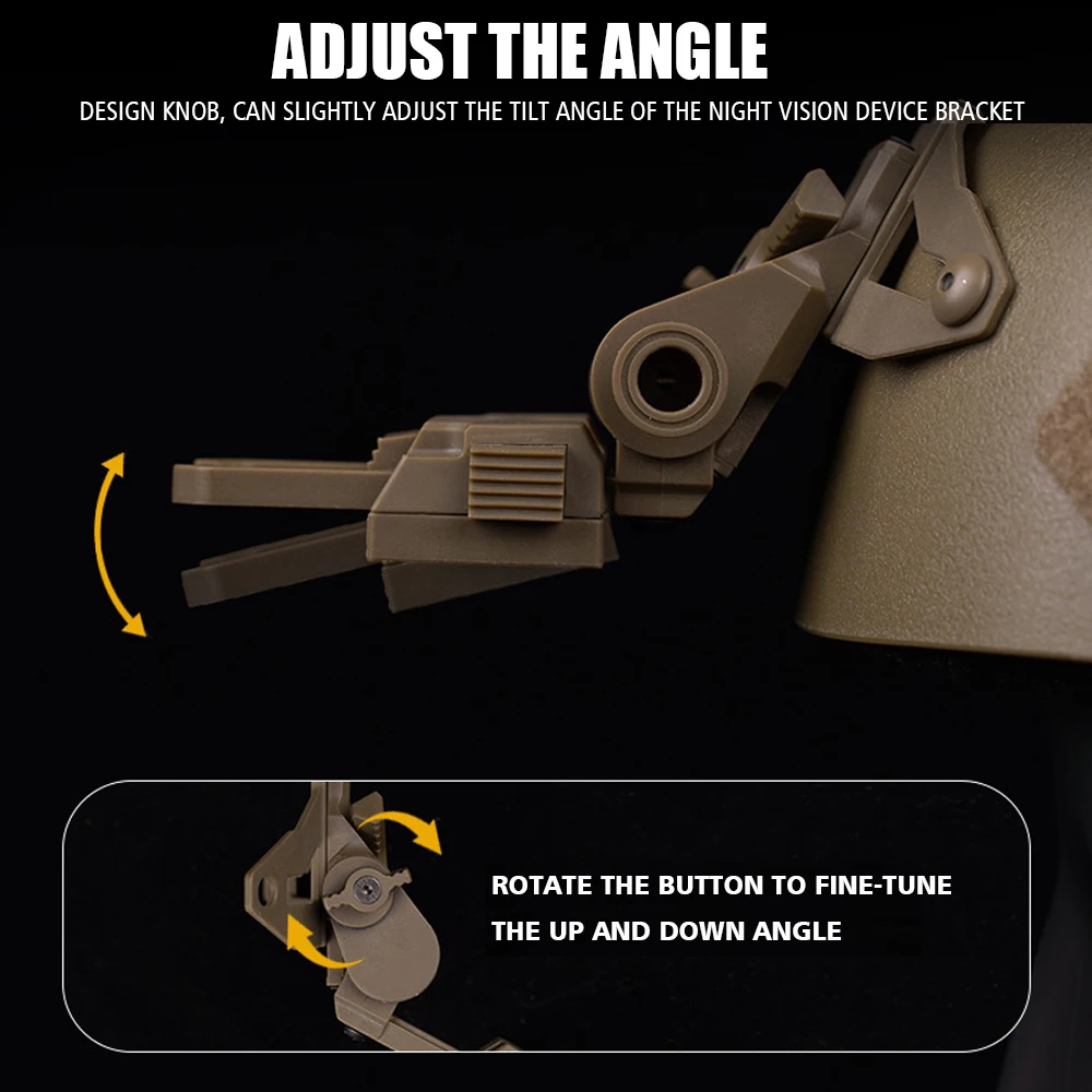 Casco Militar Airsoft L4G69 NVG, montaje de gafas de visión nocturna para PVS15, PVS18, PGPNVG18, caza, táctico, Paintball, rápido - imagen 5