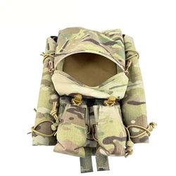 Chaleco táctico antiniebla MOLLE con panel trasero y bolsa
