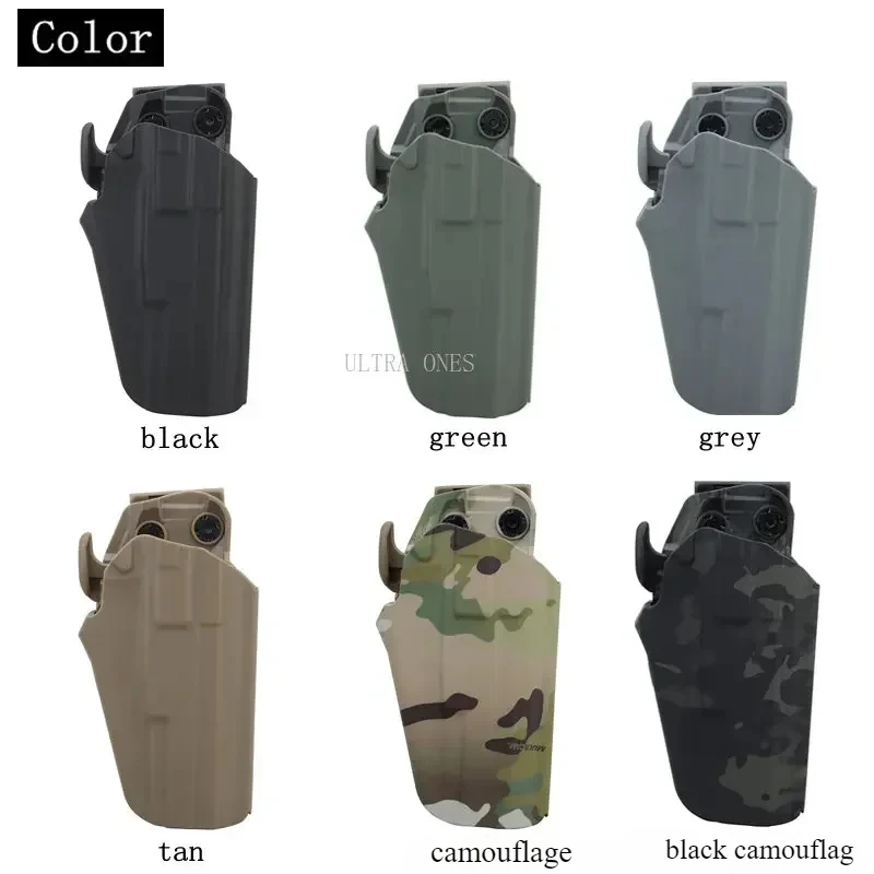 Funda de pistola táctica para tiro a mano derecha, fundas de pistola de caza Airsoft para GLOCK 17L 34 35 40 41 COLT 1911'S CZ75 S & W1911'S - imagen 2