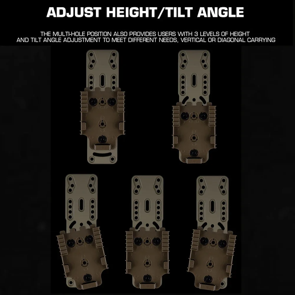 2,0 QLS táctico gota pierna llevar plataforma Metal Modular ajustable liberación rápida pistola funda adaptador accesorios de caza - imagen 5