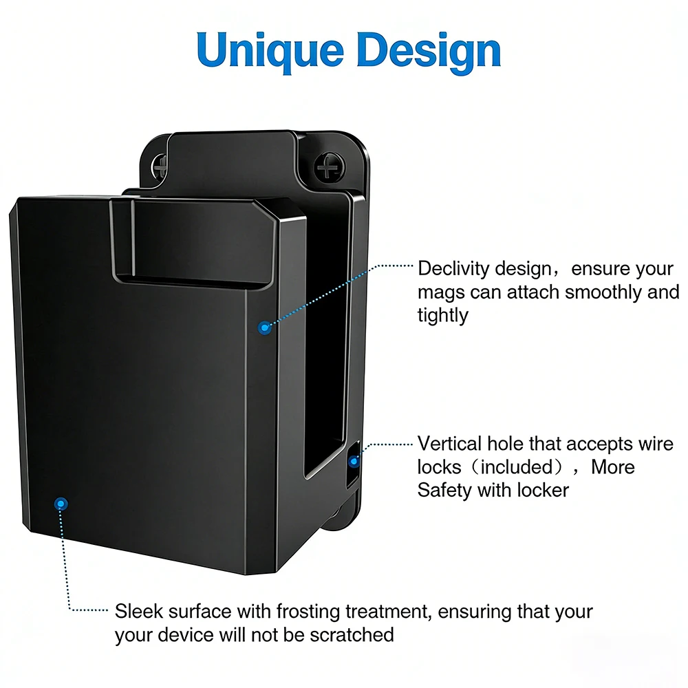 Soporte de pared para Rifle, estante de exhibición seguro para pistola, soporte para Rifle, soporte de exhibición seguro para pistola con cerradura para Rifle AR15, accesorios para pistola de caza - imagen 3