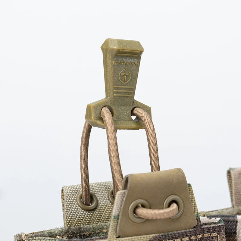 Asa para bolsa de revista de nailon para exteriores, 3 uds. Con cuerda elástica de 240cm, bolsa para ventilador militar, anillo de tracción fijo - imagen 3