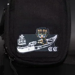 Parche de Chica de Anime, insignia de moral táctica, estampado militar, gancho y bucle, mochila, ropa, accesorios decorativos, pegatina, brazalete