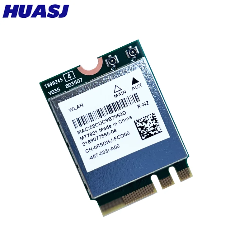 WIFI 6 MT7921 1800Mbps M.2 NGFF para Bluetooth 5,2 tarjeta WiFi inalámbrica de doble banda 2,4G/5GHz MU-MIMO 802.11ax adaptador Windows 10 11 - imagen 4