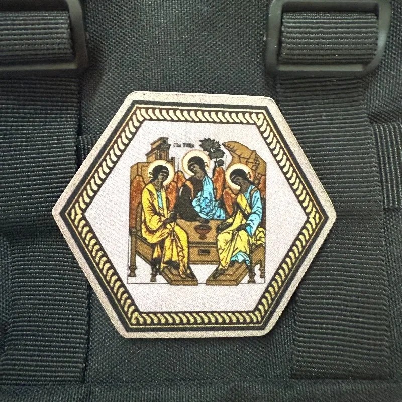 Parche táctico "Arcángel Michael", brazalete militar, insignia de moral con gancho y bucle, parches religiosos para ropa, mochila, Etc. - imagen 5