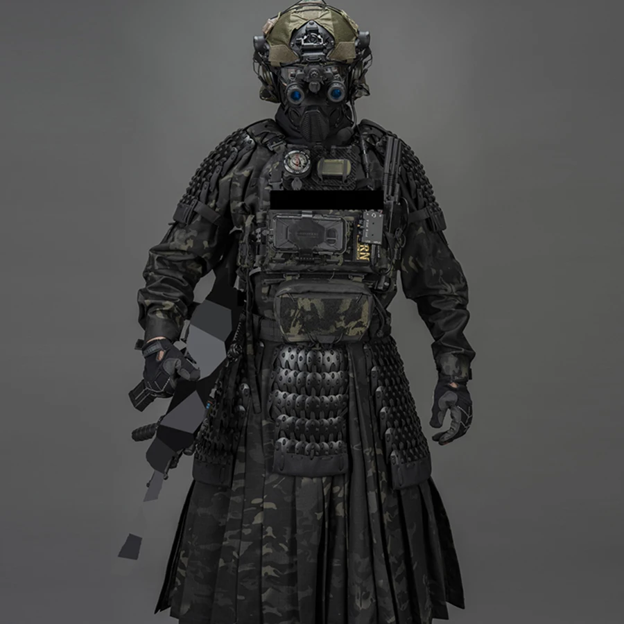 Falda blindada táctica clásica de camuflaje para caza, pistola de aire, tiro, juego de guerra CS, traje de pescado volador, abrigo largo, chaqueta táctica - imagen 3