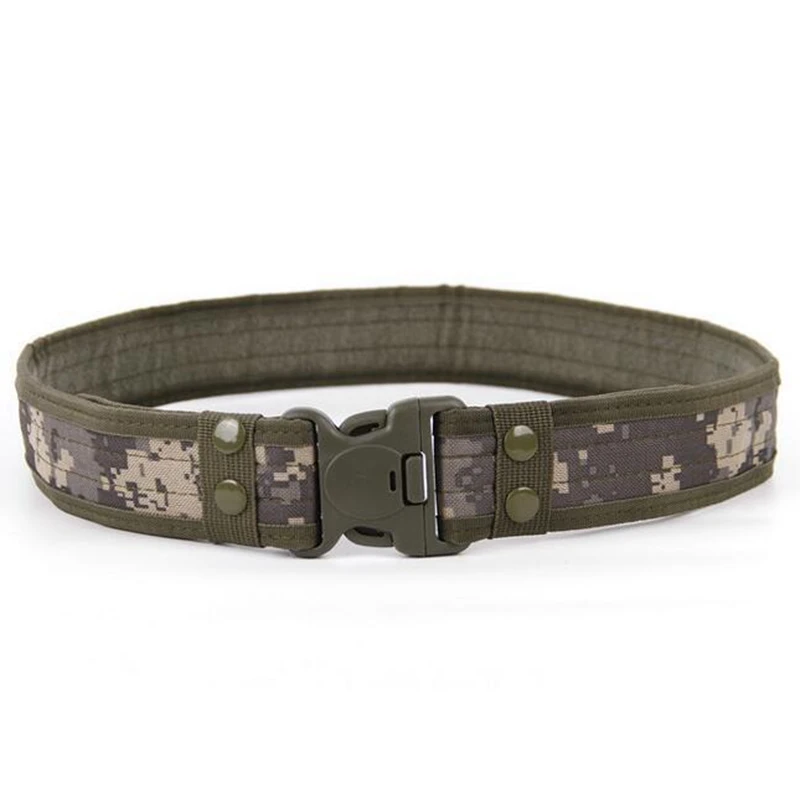 Cinturón táctico para hombre, cinturón para deportes de caza al aire libre, cinturón para acampar, cinturón Airsoft, cinturón de combate estilo militar, liberación rápida con Clips para cinturón - imagen 3