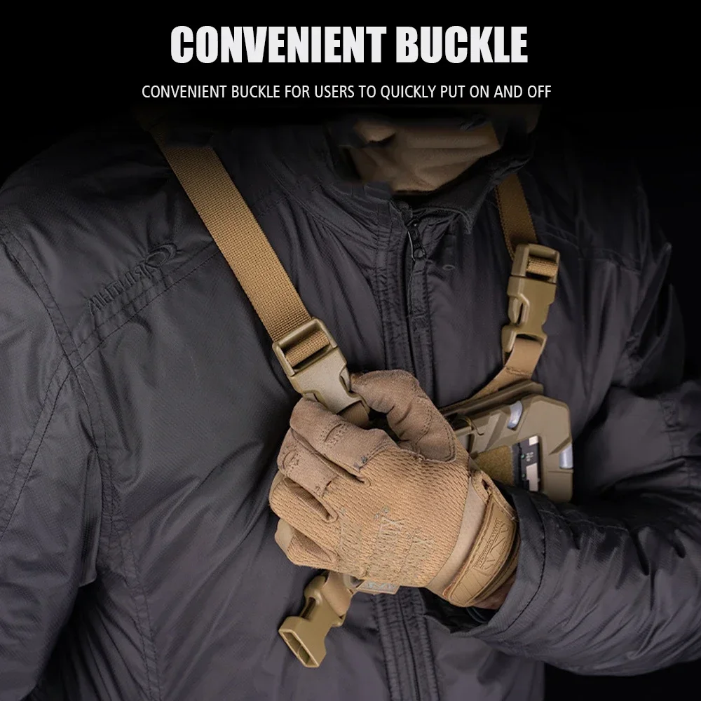 Soporte de navegación, correa de fijación, pecho táctico, soporte fijo para teléfono, correa de arnés para teléfono móvil - imagen 5