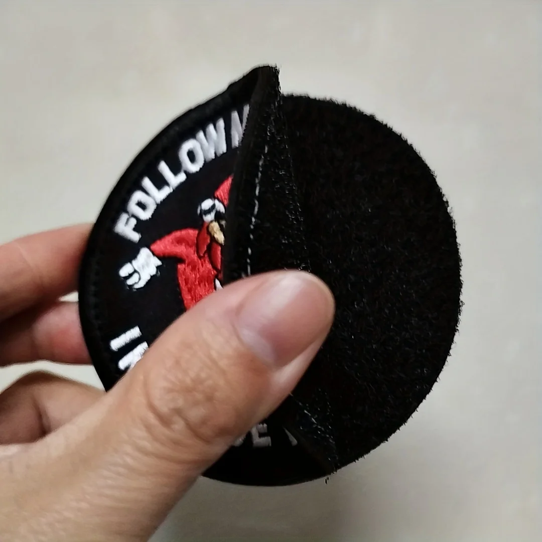 parches velcro mochila tácticos de bordados Parche táctico Morton Home-Ugandan Knuckles "Follow me negro divertido Meme Velcros parche aplique gancho y bucle para equipo militar, 1 ud. - imagen 4