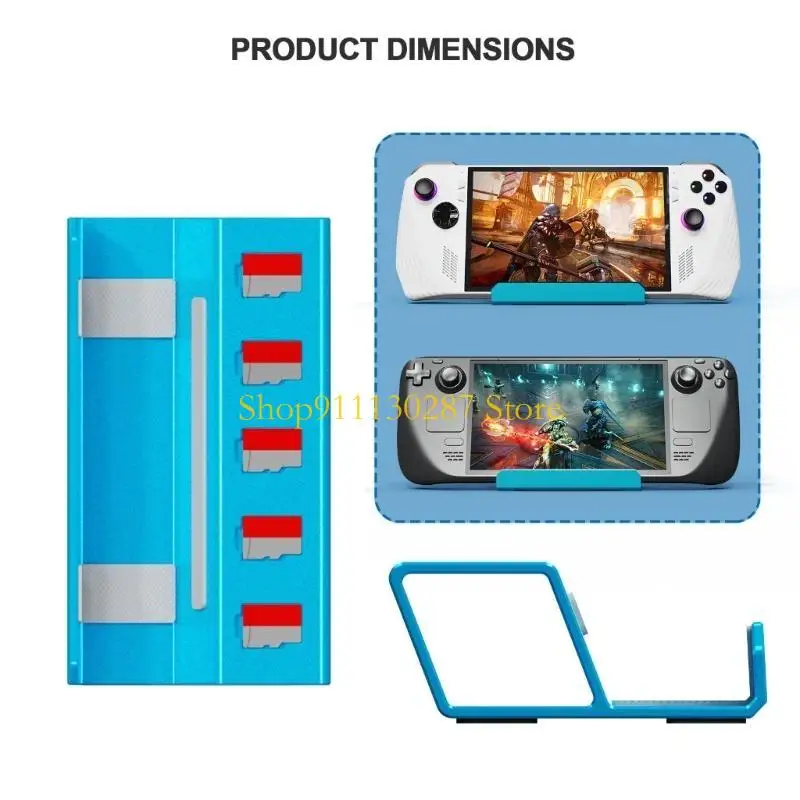 Soporte soporte escritorio J1HC Base muelle antideslizante aleación para consola/teléfonos juegos mano - imagen 5