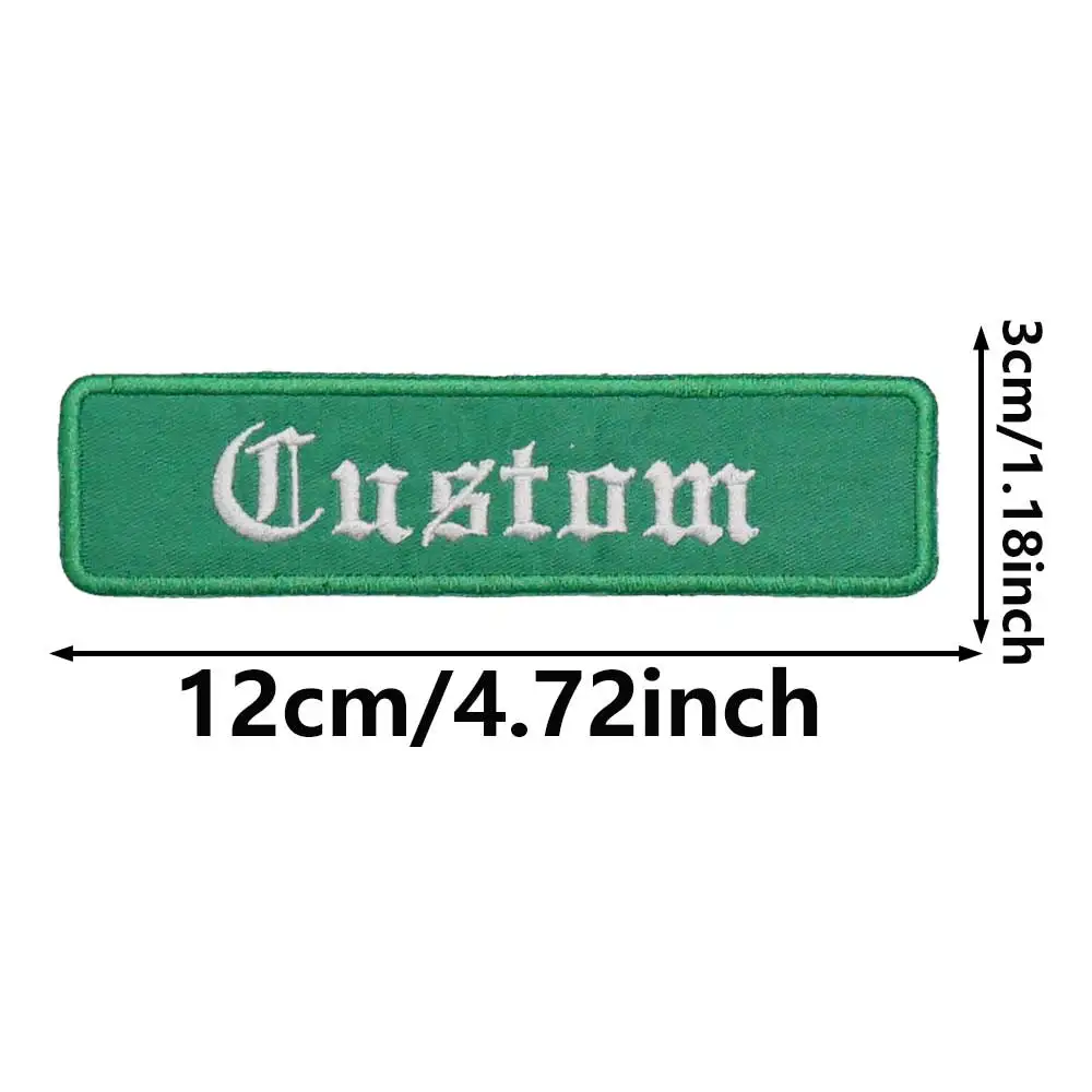 Etiquetas de nombres personalizadas Parches bordados con respaldo de bucle de hierro/gancho - imagen 3