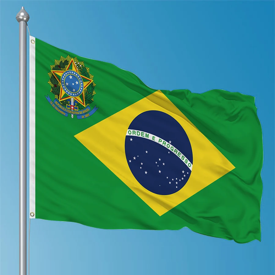 90X150cm bandera de Brasil Br sujetador Brasil banderas de Brasil decoración impresa de poliéster tapiz de pancarta - imagen 5