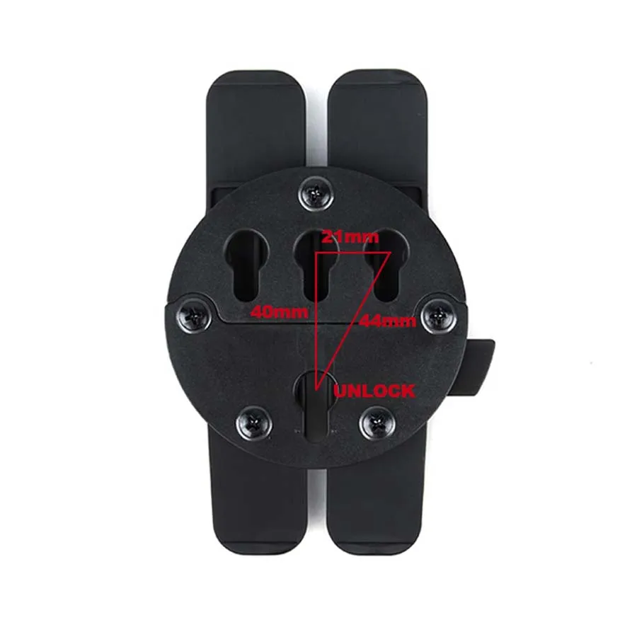 Sistema de montaje GC, chaleco táctico, adaptador MOLLE, funda, Base, correas, placa fija, Material de nailon - imagen 3