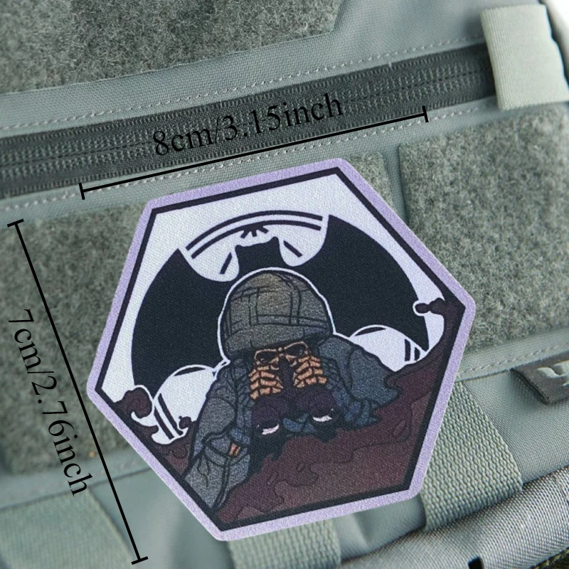 Parche "intelligence militar", insignia de moral táctica, mochila con gancho y bucle estampado, accesorio decorativo para ropa, brazalete adhesivo - imagen 3