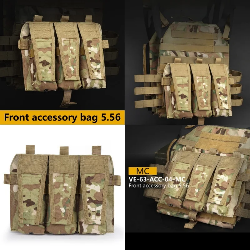 JPC2.0 Equipo para exteriores Chaleco Paquete de accesorios delanteros 5,56 Accesorios para equipos de camping Paquete de accesorios de triple expansión