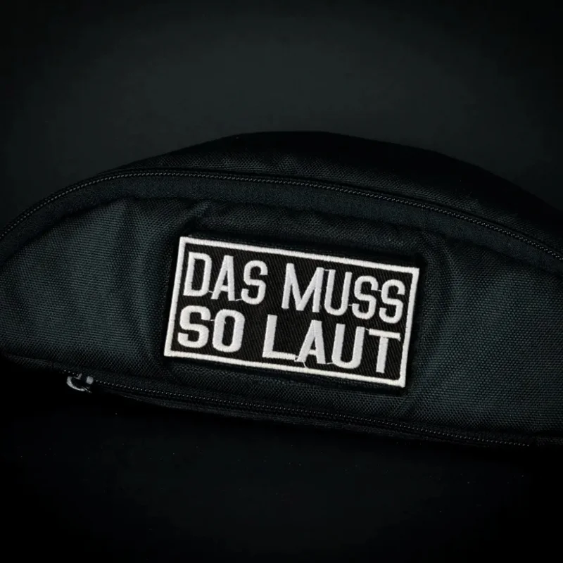 Parche bordado "DAS MUSS SO LAUT", chaleco táctico, insignia de moral con gancho y bucle, pegatina decorativa para mochila, parches para brazalete para ropa