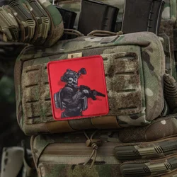 Parche con estampado de calavera y soldado, chaleco táctico, parches de gancho y bucle para ropa, brazalete, sombreros militares, insignia de moral, pegatinas para mochila