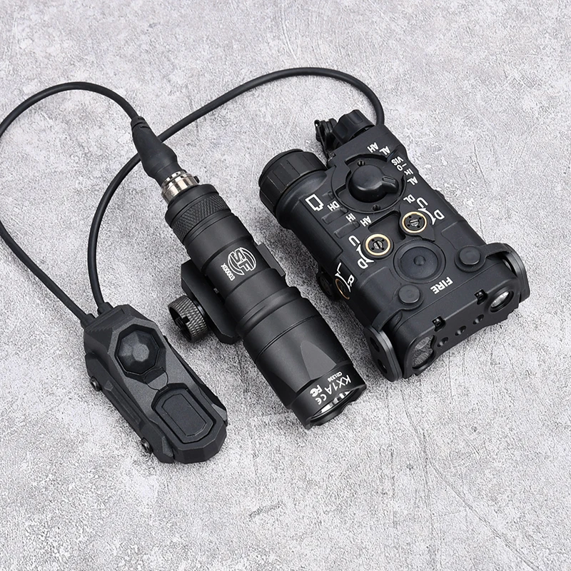 Indicador táctico de Metal NGAL, luz roja, verde, azul, Surefir M300A, M600C, luz de explorador de caza con riel de interruptor de Control Dual airsoft AXON - imagen 2
