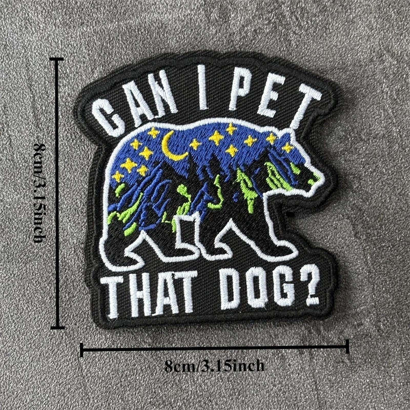 Parche táctico con bordado de animales para ropa, insignias de moral militar con gancho, parches, pegatinas para mochila - imagen 5