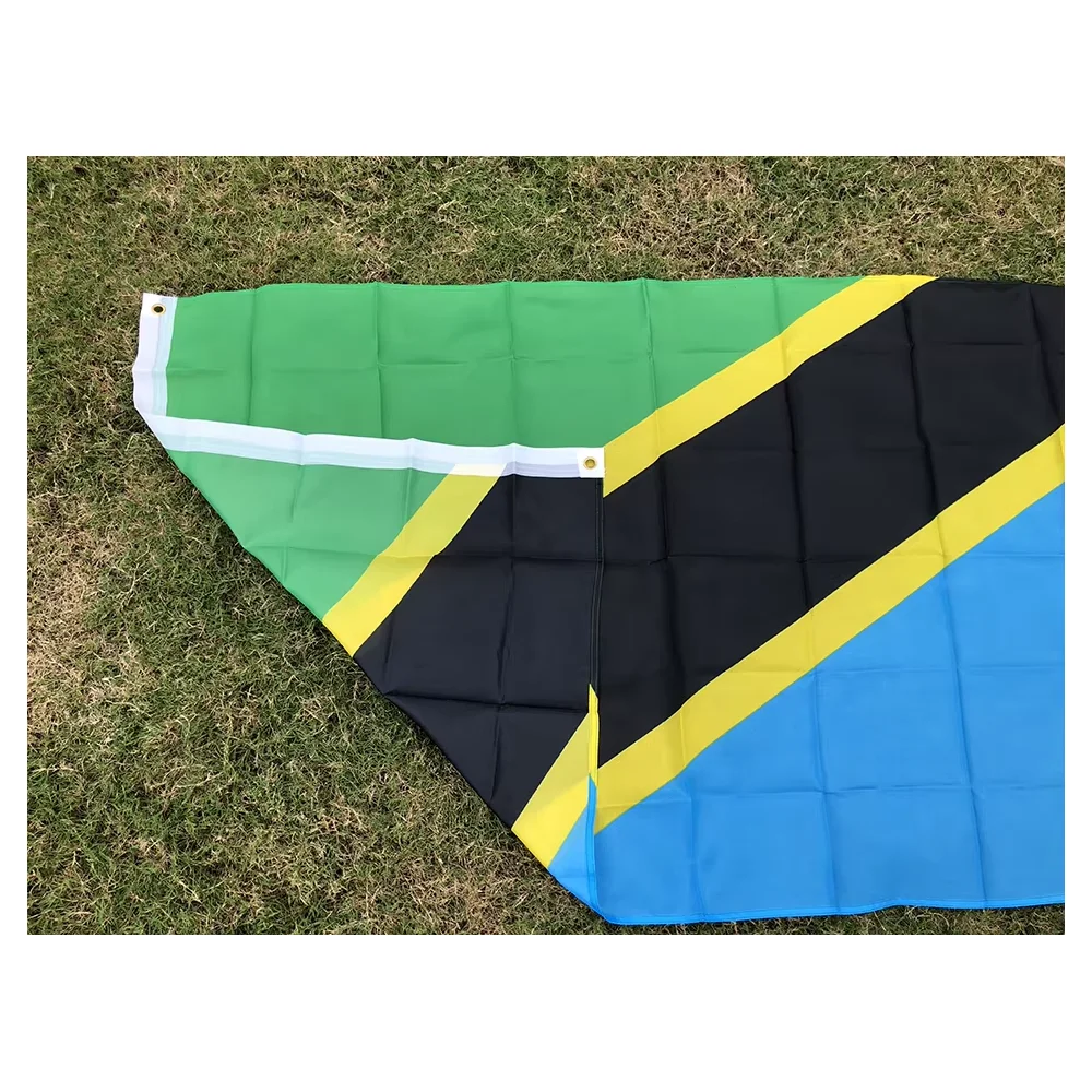 Bandera nacional Tanzania de poliéster para decoración del hogar - imagen 3