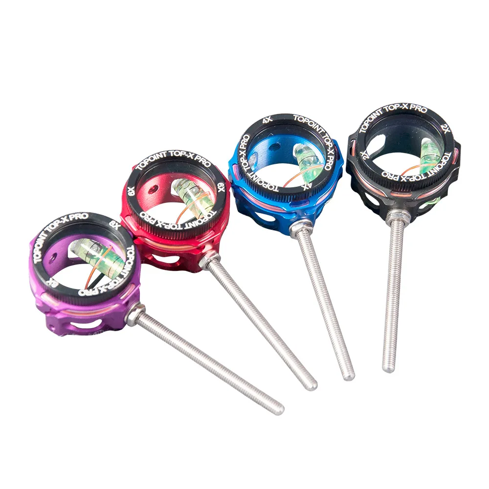 Mira de arco compuesta para tiro con arco, accesorio de aluminio 7075 CNC para caza, 2/4/6/8X, TP8710-Pro, 1 unidad - imagen 2