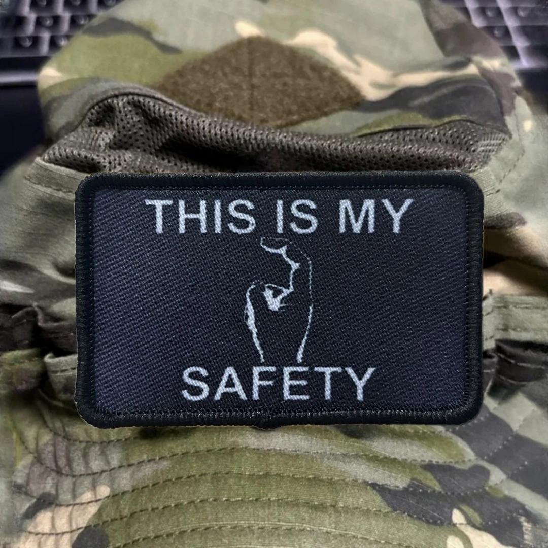 Parche táctico This Is My Safet Morale, brazalete del ejército militar, parches de gancho y bucle impresos para ropa, pegatina para mochila - imagen 5