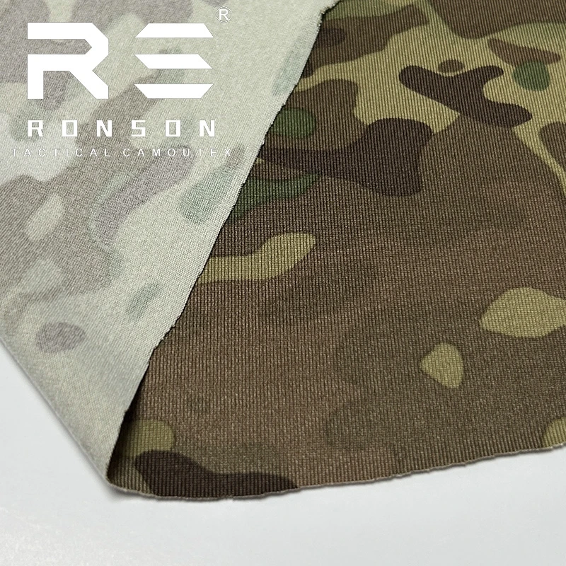 Tela antiinfrarrojo IR, tejido de algodón elástico, ruinas verdes, camuflaje MC para bricolaje, adiestramiento al aire libre, traje táctico de rana - imagen 5