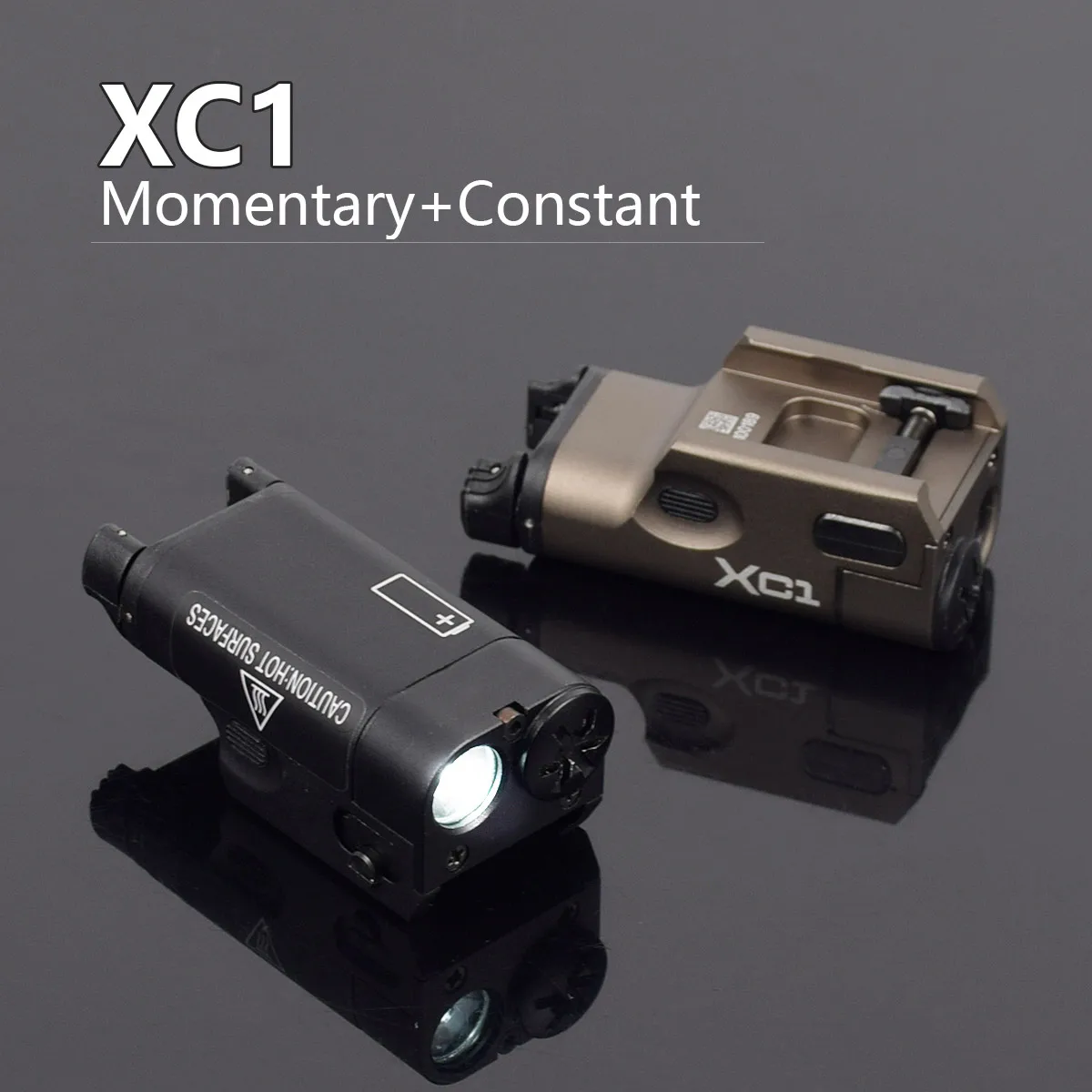 Linterna táctica XC1 XC2 compatible con Glock 17 G17 G19 P320, pistola Airsoft, accesorios de luz de explorador, riel Picatinny de 20mm - imagen 4