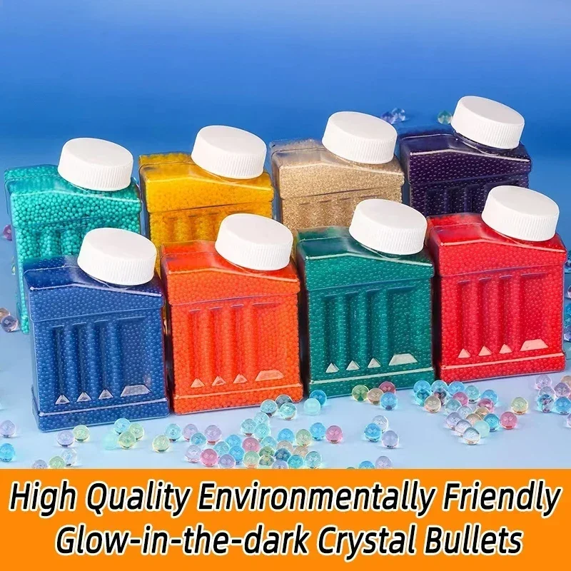 OT100000 7-8mm Blaster pistola de Gel munición para pistola Glock pistolas de juguete cuentas de bolas de agua AK47 Gelblast M416