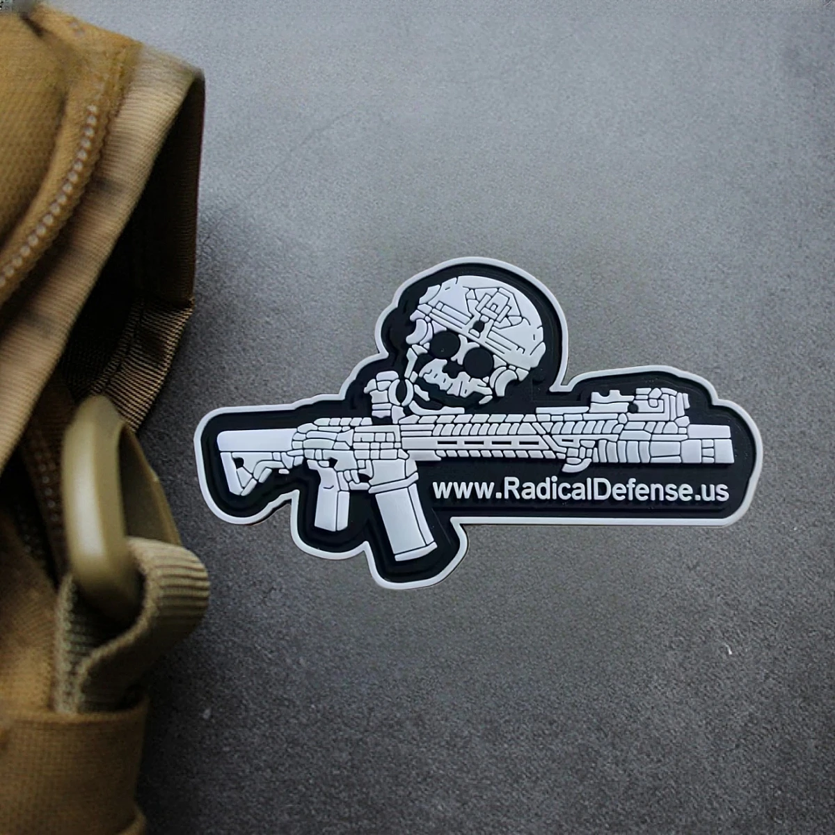 Parche militar de calavera para e Www.RadicalDefense.us, pegatina táctica del ejército con estampado de velcro para mochila - imagen 4