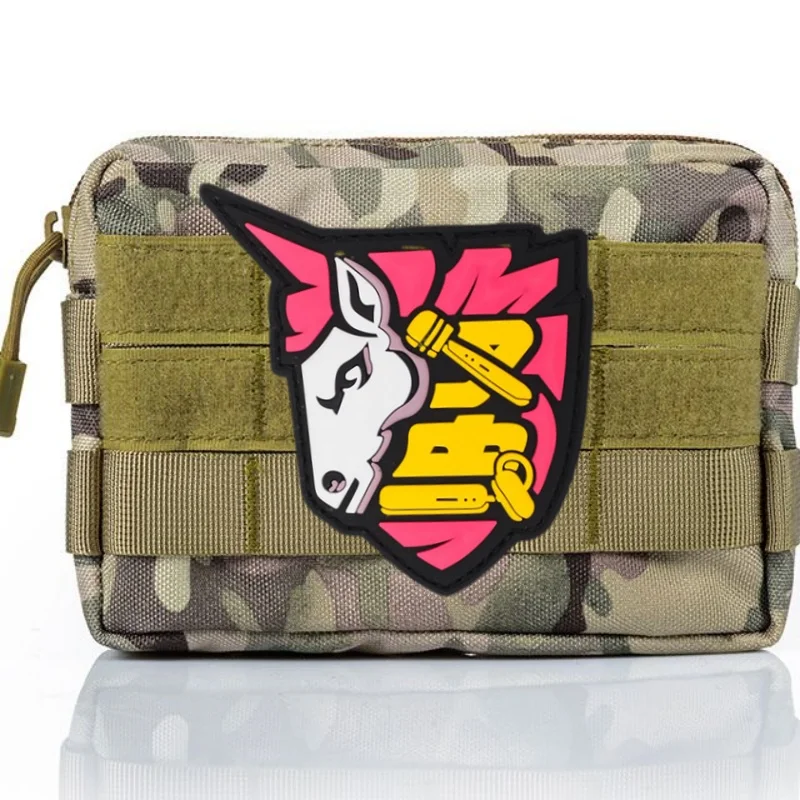 Parche de PVC de caballo arcoíris, insignia de moral, gancho y bucle, parches militares tácticos, pegatinas para mochila, apliques para ropa - imagen 4