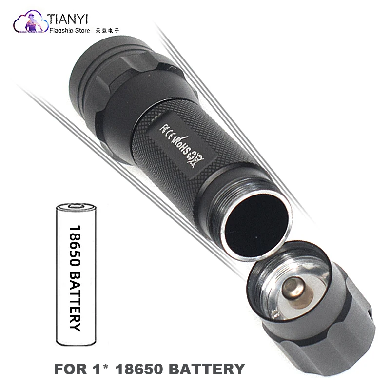 Linterna ultravioleta con zoom remoto, luz ultravioleta ultrabrillante, identificación de billetes, lámpara de curado UV, 395nm - imagen 5