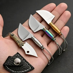 Cuchillo tipo llavero de acero inoxidable compacto para cocina y EDC