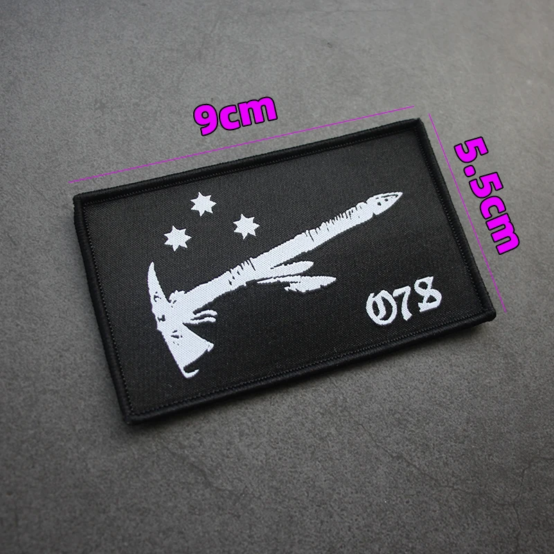 Parche bordado One7, insignia táctica para ropa, bolso, sombrero, pegatina, decoración - imagen 2