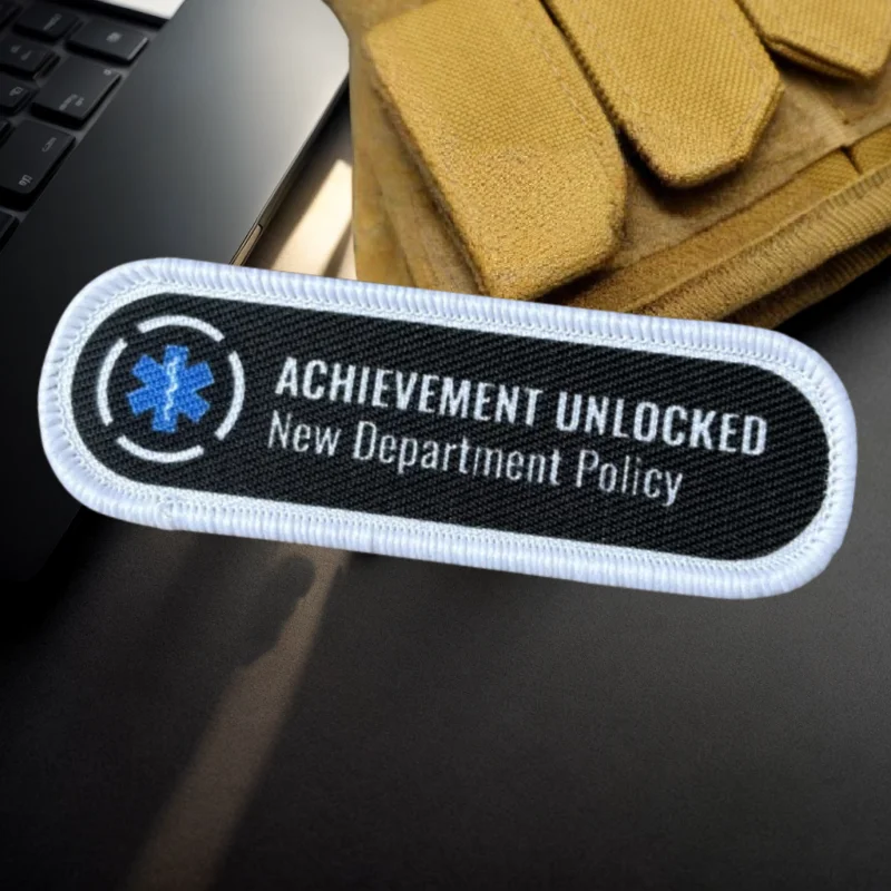 Parche de impresión desbloqueado de logro, insignia de moral militar con gancho y bucle, brazalete, pegatinas tácticas para mochila, parches DIY en ropa