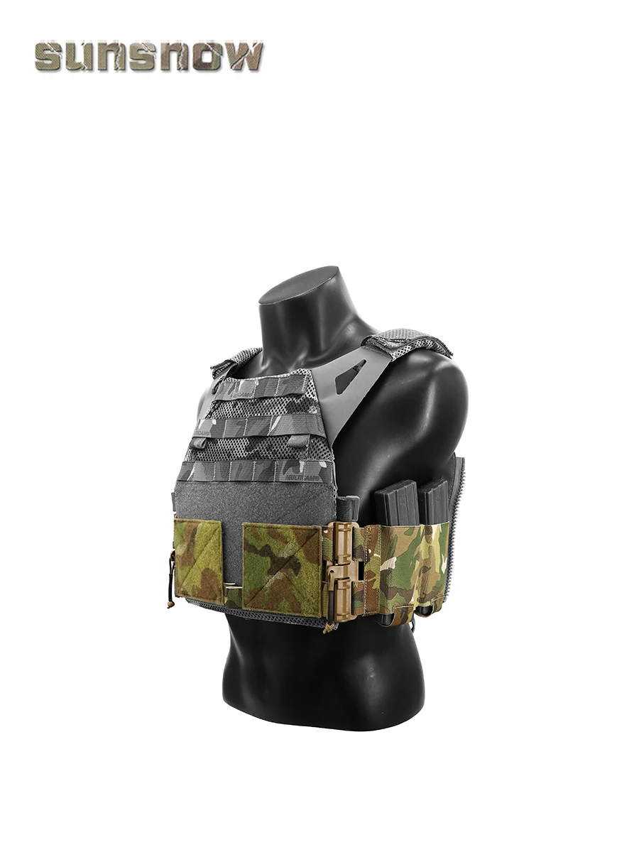 Fajín táctico para Paintball, chaleco múltiple de liberación rápida, elástico Mag Holderdual con bolsa de cargador para JPC/XPC/LV119 FCSK FCPC - imagen 5