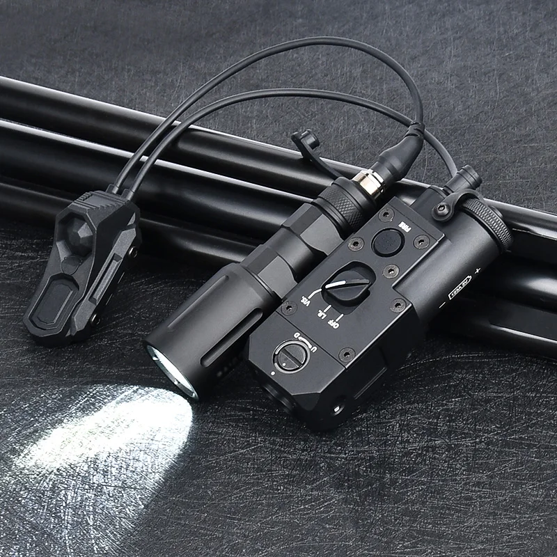 WADSN-Juego de láser IR CQBL, linterna de caza de Metal con botón UNAXON, interruptor Mlok Keymod, 1000 lúmenes, PLHv2 - imagen 5