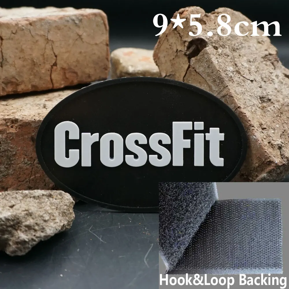 Parches de PVC CROSSFIT para mochilas, ropa con respaldo de gancho, imprescindible para Hip Hop, punk, rock driver - imagen 3