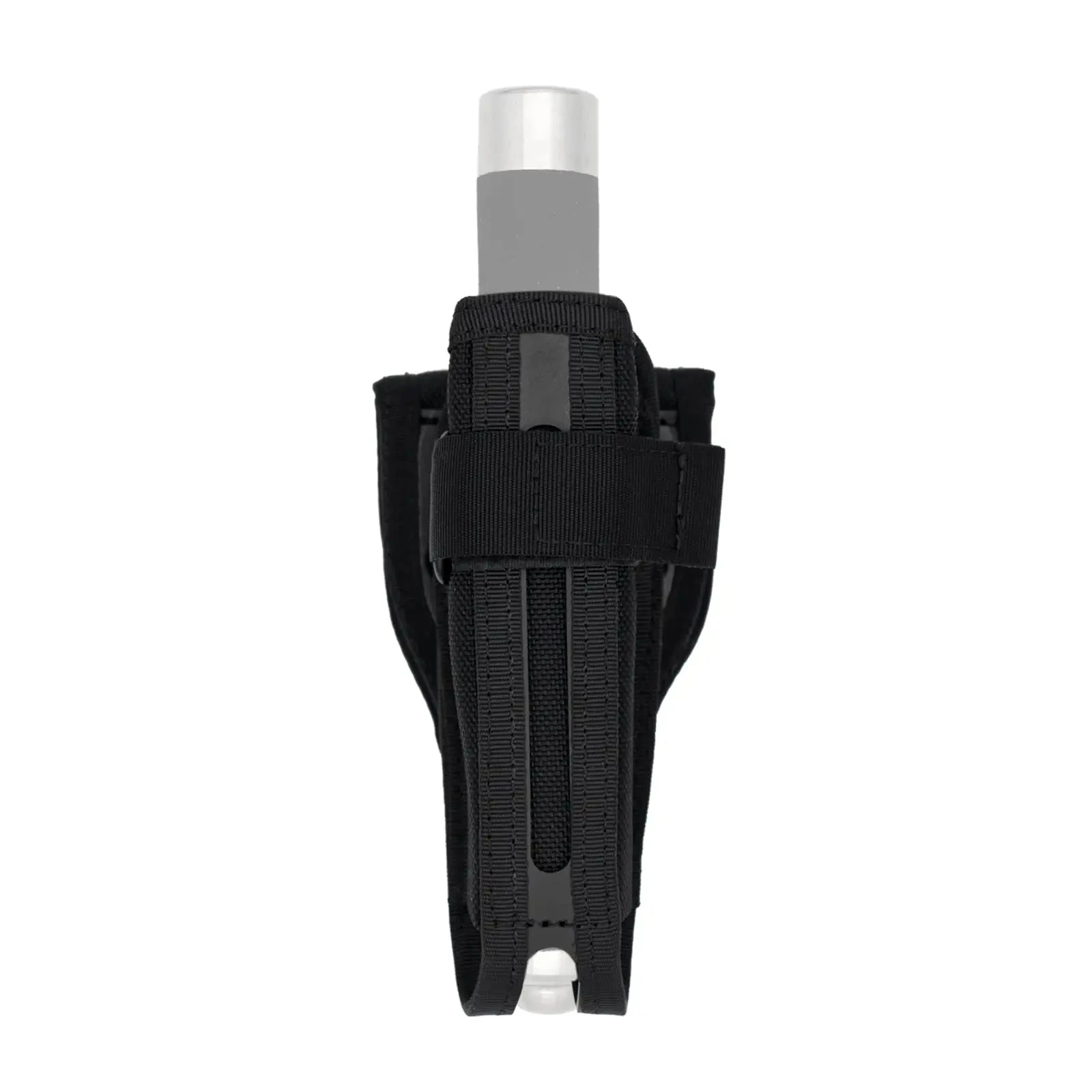 Soporte de bastón de patrulla de seguridad táctica, funda de bastón giratoria de 360 grados, soporte de bastón telescópico de 21 "-26", extracción rápida para cinturón de servicio