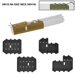 Cubierta de riel de pistola táctica, envoltura de riel, escudo térmico pesado, envoltura de engranaje, protección de mano, rieles de varios diámetro para AR15 N4 KAC MCX HK416