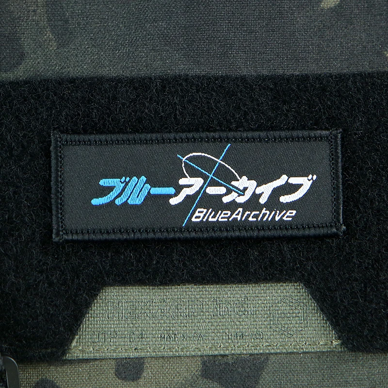 Parche bordado de juego de archivo azul para decoración de chaleco, mochila, ropa - imagen 3