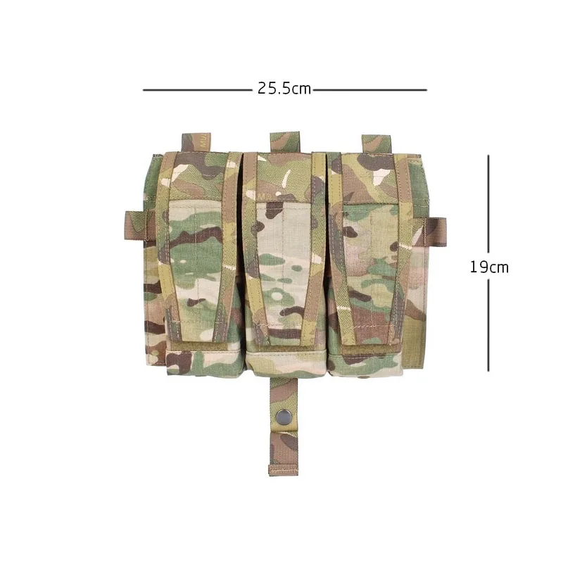 PEW TACTICAL AVS Bolsa frontal con solapa desmontable 556 Mag bolsa chaleco táctico Triple revista bolsillo placa portadora accesorios FP18 - imagen 5