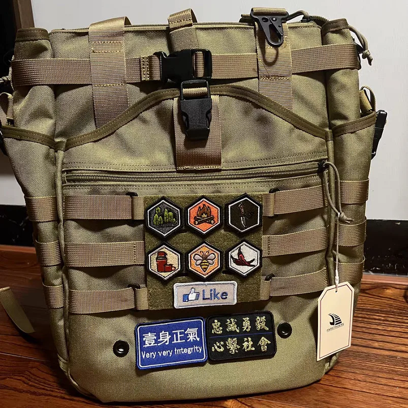 Sistema Molle de conversión de Base cuadrada, accesorios de bricolaje, parches tácticos de almacenamiento, pegatina, extensión funcional desmontable con bucle - imagen 5